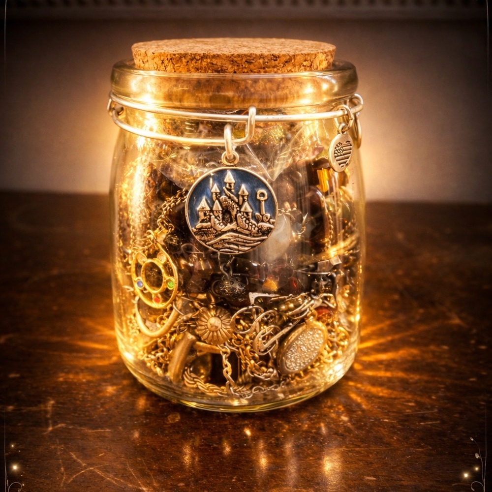 “Earth Tones” Small Mystery Jewelry Jar
